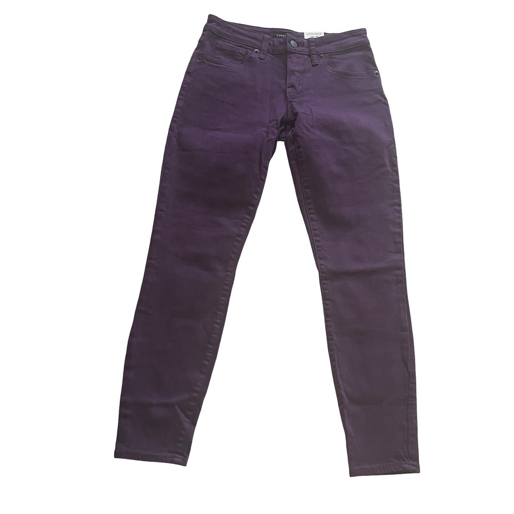 NWT Lucky Brand Women's Size 0 / 25 Lolita Low Rise Skinny Purple Jean Denim